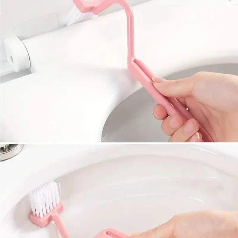 Curved Handle Function Cleaning Toilet Gap Brush-Curved Handle Function Cleaning Toilet Gap Brush