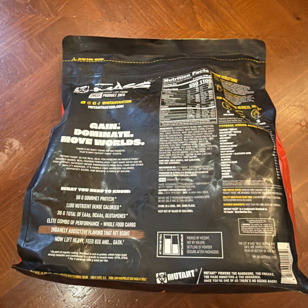MUTANT MASS® 5LBS The Original Muscle Mass Gainer High Protein Drink Mix-MUTANT MASS® 5LBS The Original Muscle Mass Gainer High Protein Drink Mix