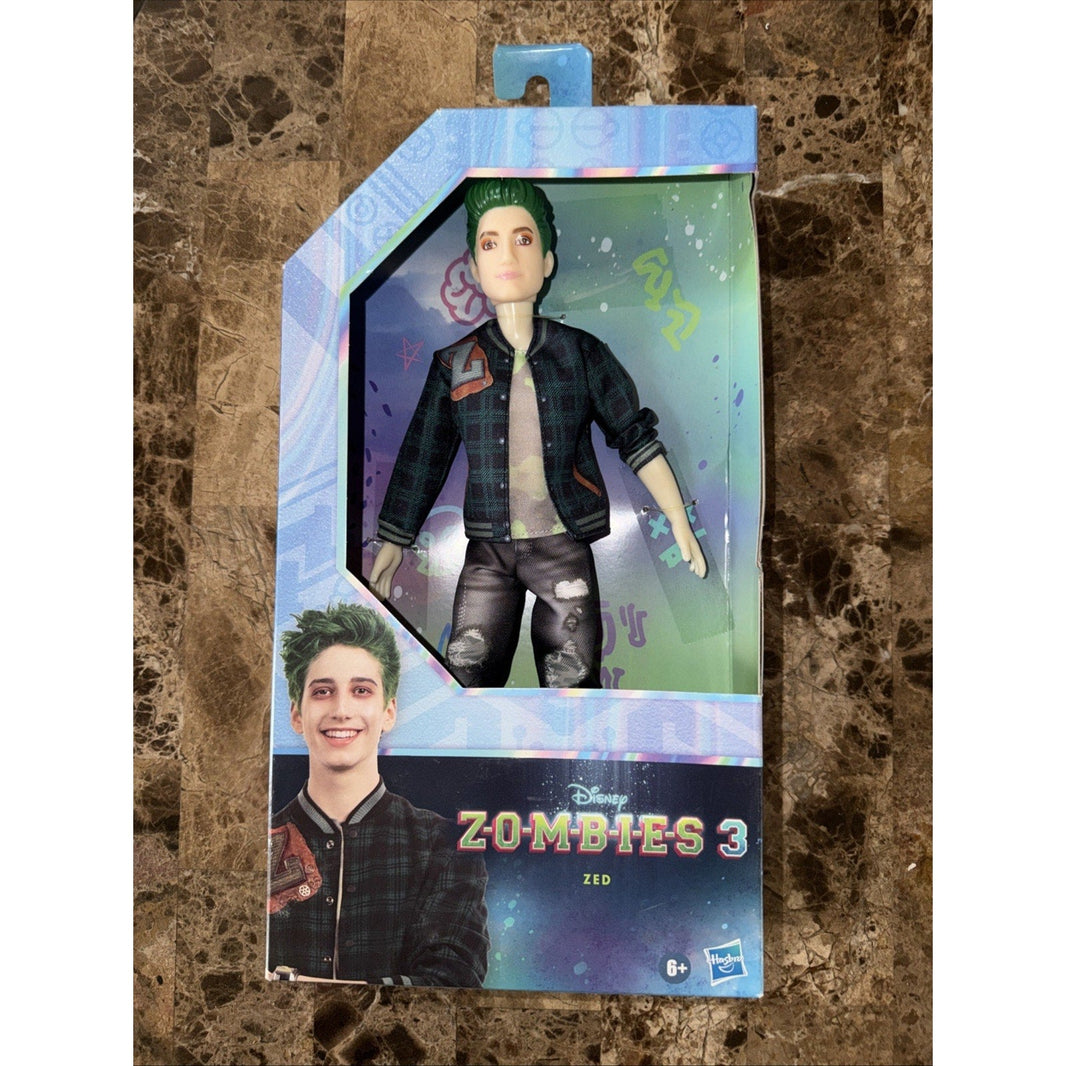 Zombies 3 Zed Fashion Doll 12 Inch Zombie Doll Green Hair Outfit Disney Toys-Zombies 3 Zed Fashion Doll 12 Inch Zombie Doll Green Hair Outfit Disney Toys