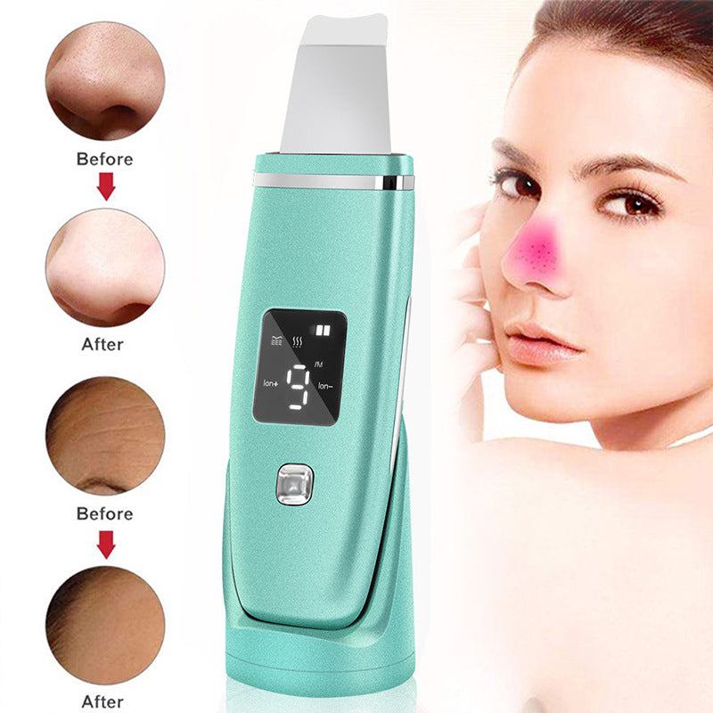 Ultrasonic Vibration Blackhead Remover Deep Cleansing Face Scrubber Pore Cleaner Lifting Machine Facial Led Peeling Shovel-252ba02bc8569cb054b819ab0901d52c
