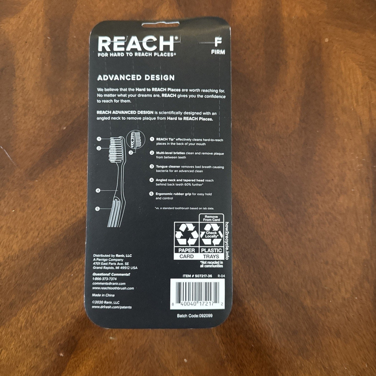 REACH Advanced Design Adult Toothbrush, Firm (7 Count)-REACH Advanced Design Adult Toothbrush, Firm (7 Count)