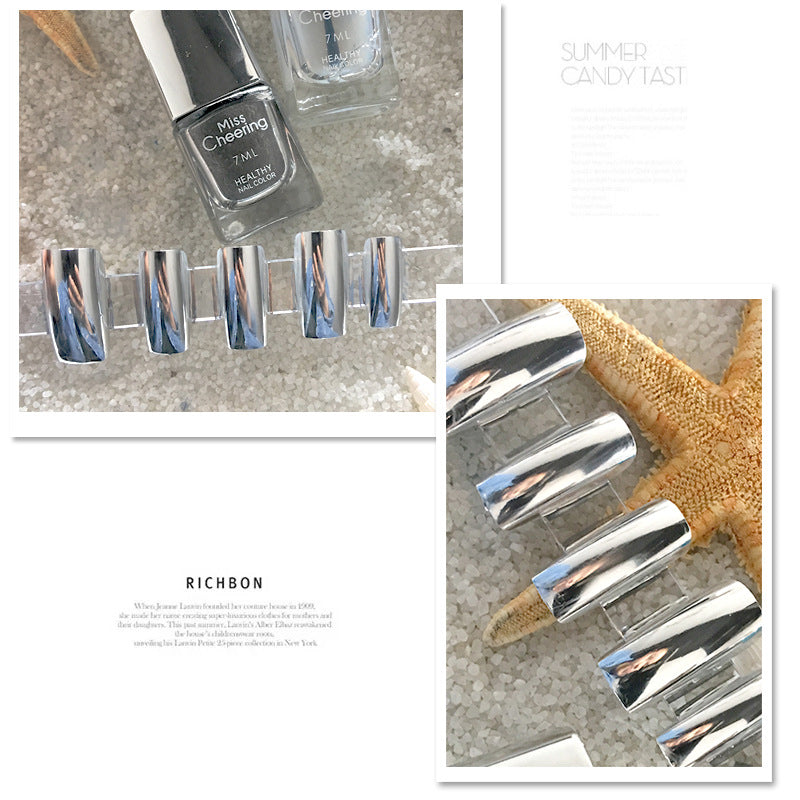 Mirror Silver Nail Polish Base Coat Manicure Nail Treatment-22a172fa0491d15f0e96aca994573711
