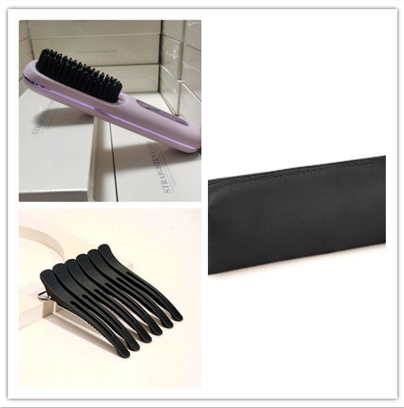2 In 1 Straight Hair Comb Wireless Hair Straightener Brush Hair Fast Heating Portable Hot Curler USB Charging-560dd4ba009ad83013cc4b1f054999bf