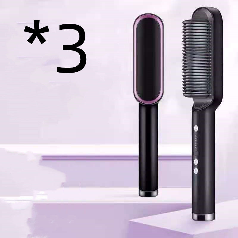 New 2 In 1 Hair Straightener Hot Comb Negative Ion Curling Tong Dual-purpose Electric Hair Brush-8be864e295957fdc64d82eef7f9c055a