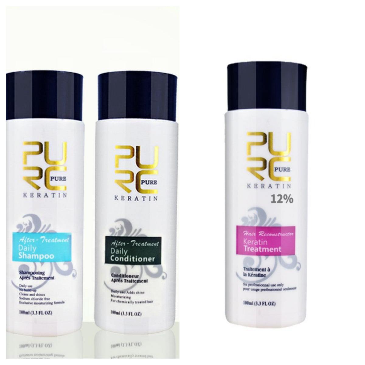 PURC Straightening Hair Repair And Straighten Damage Hair Products Brazilian Keratin Treatment  Purifying Shampoo-f42853da0eb6c38e5d747c5b72a8d100