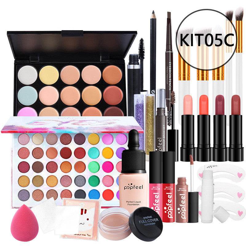 Makeup Cosmetics Set Beginner Combination Concealer Eyeliner Eyebrow Pencil-62f29aeaf01a658c623da6aa8ed08961