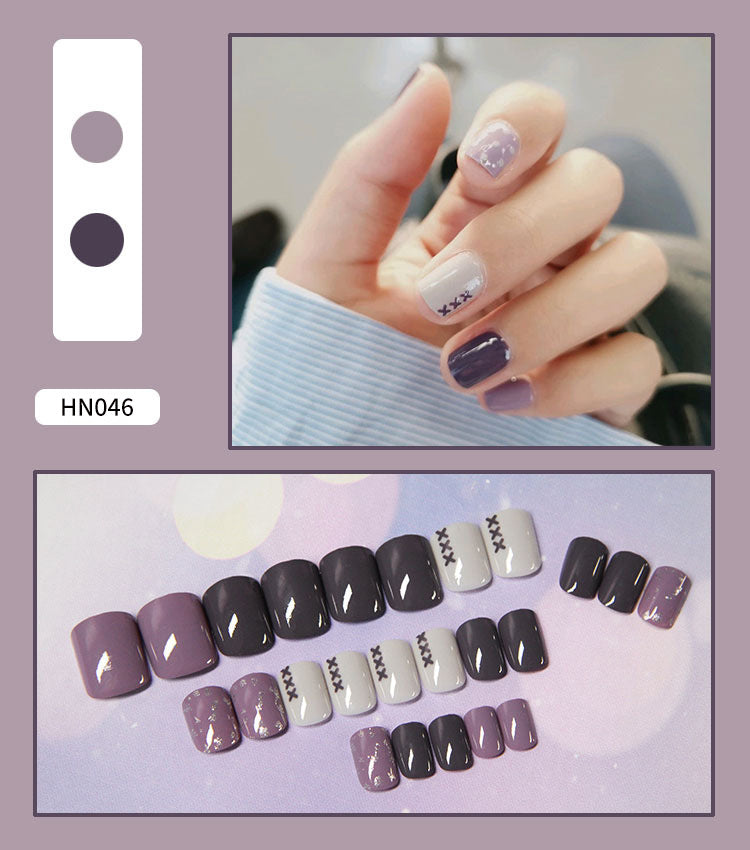 Nail Art Finished Fake Nail Patch Wearable-6891955ed6c2c63b43e8ab68ac888d20