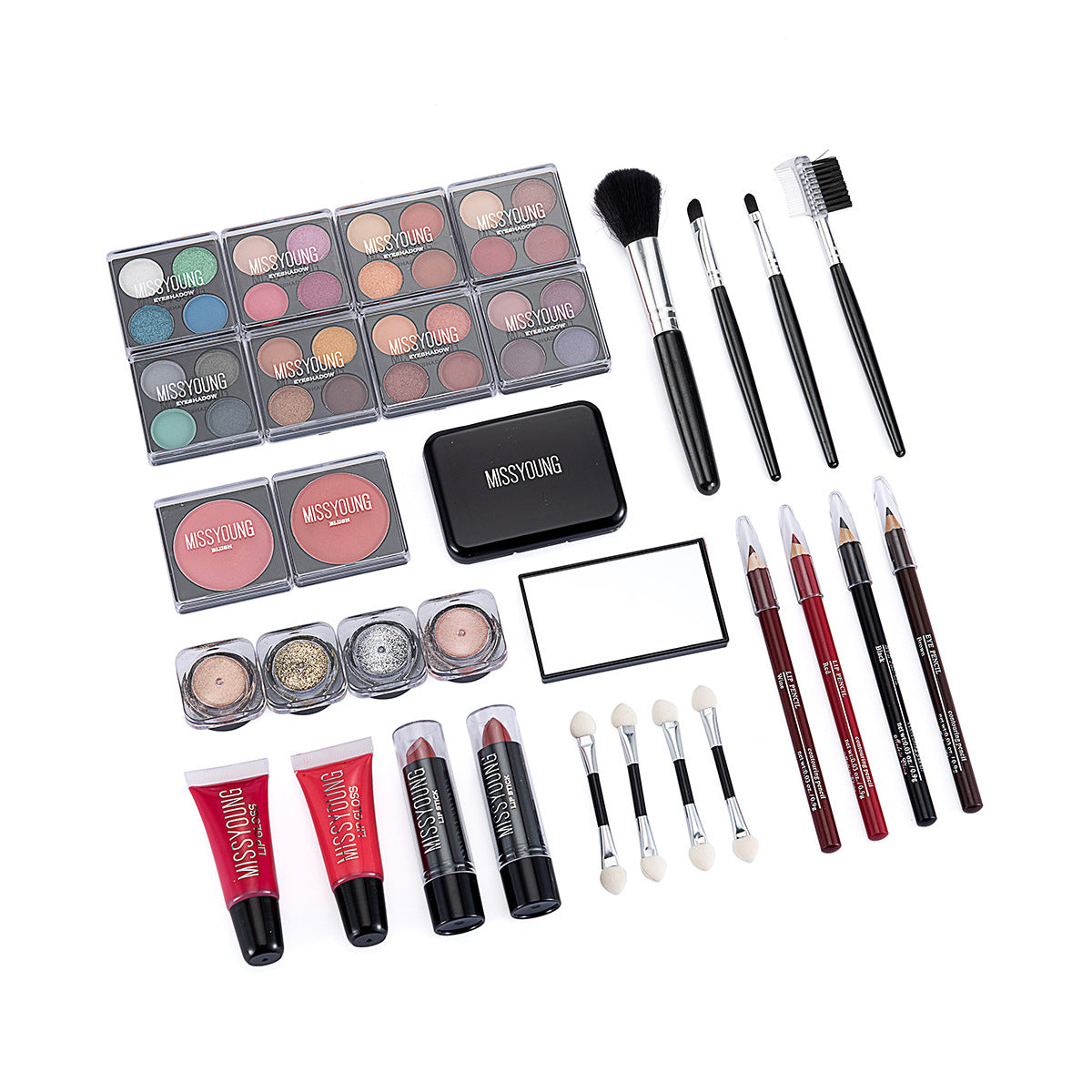 Creative Colorful Eyeshadow Lipstick Cosmetics Set-ac29c927b77ddb77fb15df153a07e776