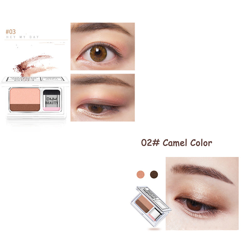 LAIKOU Double Color Eye Shadow Makeup Palette Glitter Palette Eyeshadow Pallete Waterproof Glitter Eyeshadow Shimmer Cosmetics-390b48d272fe8f74736da0de9bed65a2