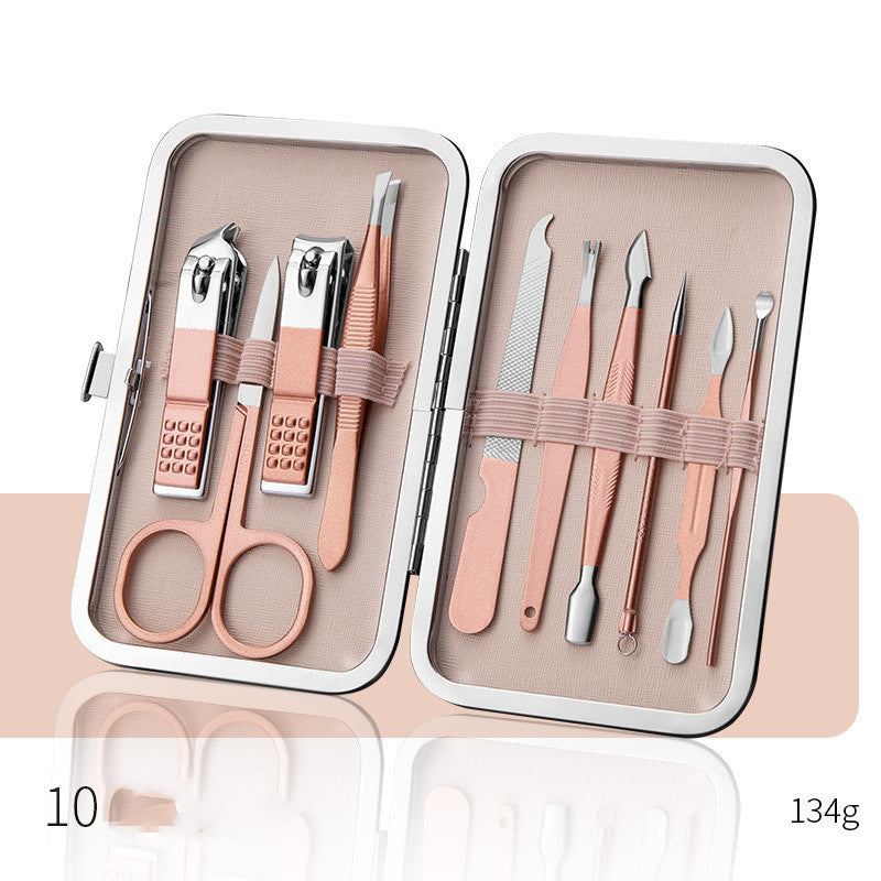Professional Scissors Nail Clippers Set Ear Spoon Dead Skin Pliers Nail Cutting Pliers Pedicure Knife Nail Groove Trimmers-ab157dd04eeeb231fb0ba67493068cd2