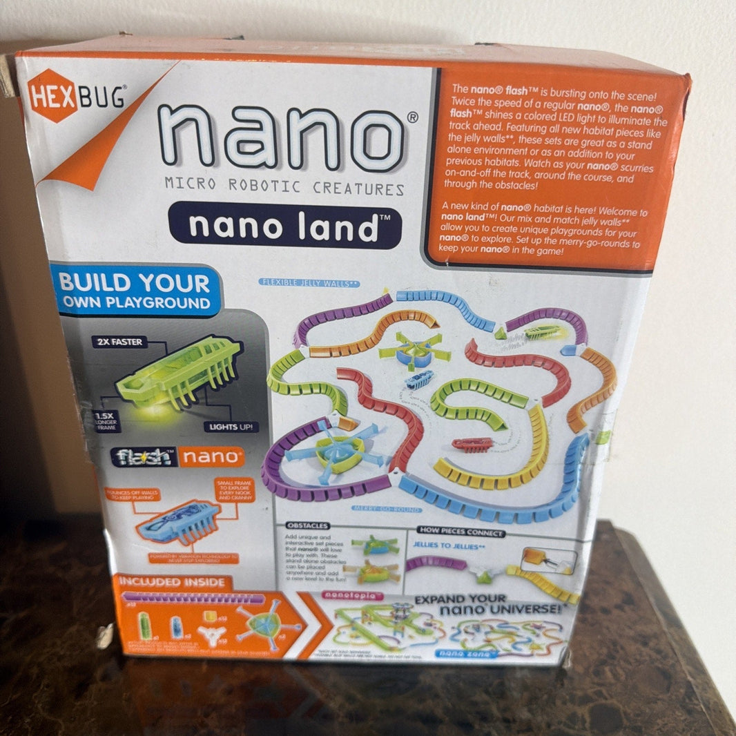 HEXBUG Flash Nano Nano Land Sensory Playset for Kids Build Your Own Playground-HEXBUG Flash Nano Nano Land Sensory Playset for Kids Build Your Own Playground