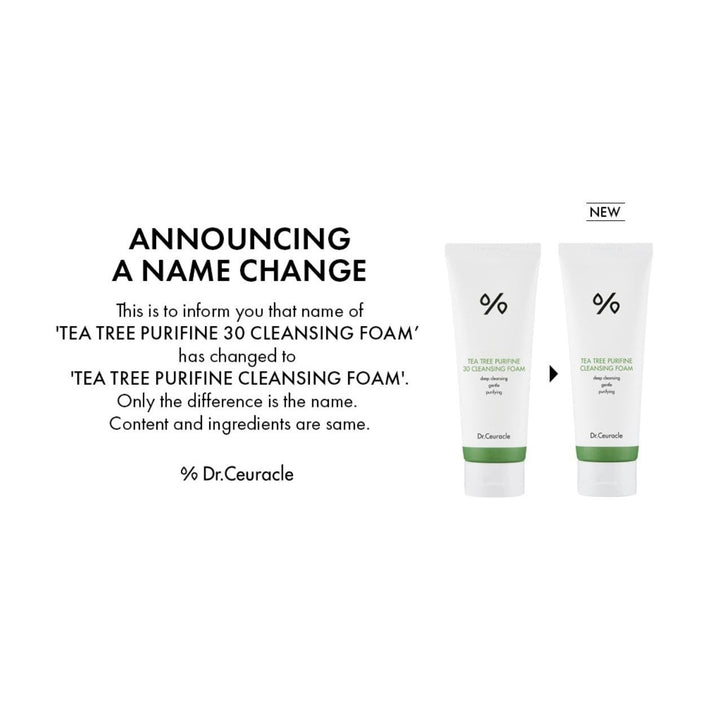 Dr. Ceuracle Tea Tree Purifine Cleansing Foam-Dr. Ceuracle Tea Tree Purifine Cleansing Foam