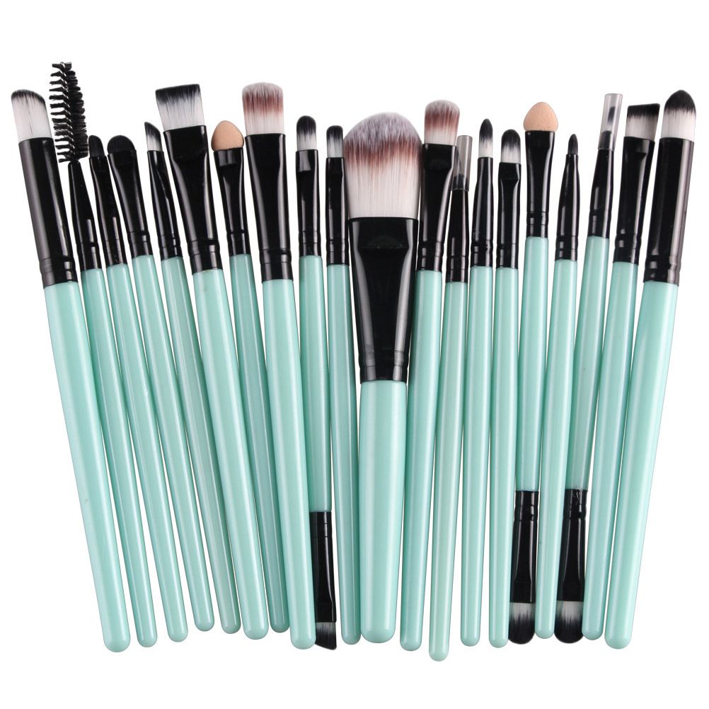 20Pcs Makeup Brushes Set Professional Plastic Handle Soft Synthetic Hair Powder Foundation Eyeshadow Make Up Brushes Cosmetics-20Pcs Makeup Brushes Set Professional Plastic Handle Soft Synthetic Hair Powder Foundation Eyeshadow Make Up Brushes Cosmetics