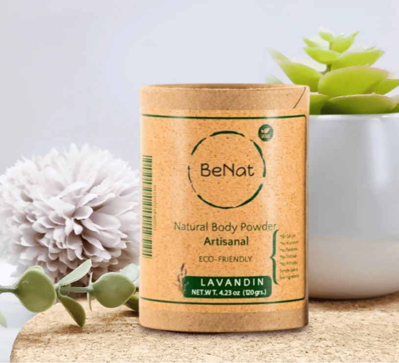 BeNat 100% All-Natural Body Powder - Talc-Free, Unscented, Eco-Friendly, Plastic-Free Packaging - Gentle for Sensitive Skin, Long-Lasting Odor Protection - 5.0 oz-BeNat 100% All-Natural Body Powder - Talc-Free, Unscented, Eco-Friendly, Plastic-Free Packaging - Gentle for Sensitive Skin, Long-Lasting Odor Protection - 5.0 oz