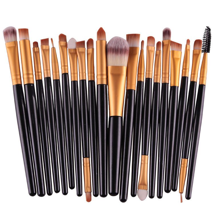 20Pcs Makeup Brushes Set Professional Plastic Handle Soft Synthetic Hair Powder Foundation Eyeshadow Make Up Brushes Cosmetics-20Pcs Makeup Brushes Set Professional Plastic Handle Soft Synthetic Hair Powder Foundation Eyeshadow Make Up Brushes Cosmetics