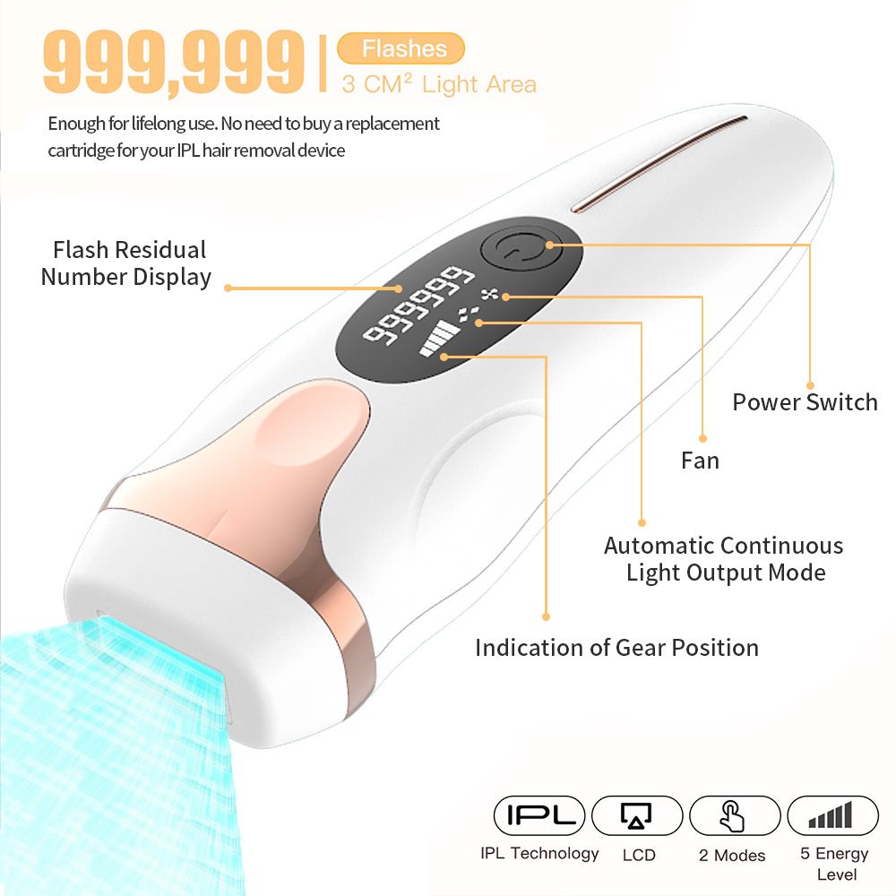 Beauty Supplier Professional Handheld Custom Logo Laser IPL Hair Removal-Beauty Supplier Professional Handheld Custom Logo Laser IPL Hair Removal