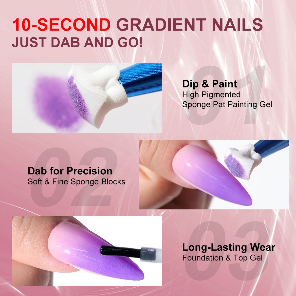 Limegirl Gradient Painting Gel, 9 Bright Colors Ombre GelNail Polish for Pigment Pat Nails Nails French ManicureSoak Off UV Set-Limegirl Gradient Painting Gel, 9 Bright Colors Ombre GelNail Polish for Pigment Pat Nails Nails French ManicureSoak Off UV Set