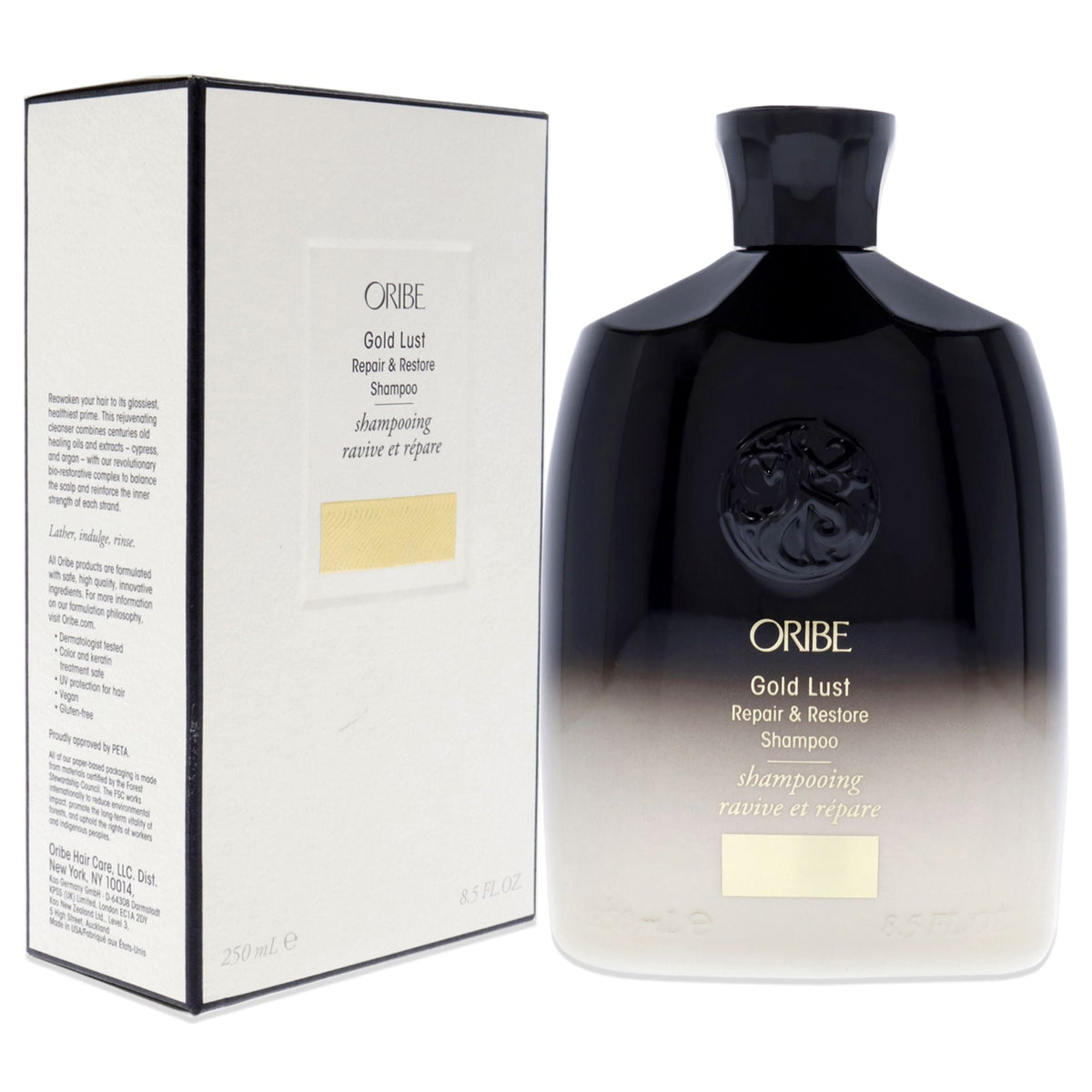 Gold Lust Repair and Restore Shampoo by Oribe for Unisex - 8.5 oz Shampoo-Gold Lust Repair and Restore Shampoo by Oribe for Unisex - 8.5 oz Shampoo