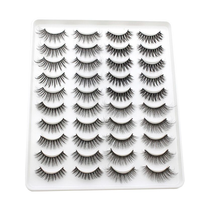 20 Pairs Mink Lashes Natural False Eyelashes Dramatic Volume Fake Lashes Soft Thick Long Eyelashes Wispy Makeup Extension 2022-20 Pairs Mink Lashes Natural False Eyelashes Dramatic Volume Fake Lashes Soft Thick Long Eyelashes Wispy Makeup Extension 2022
