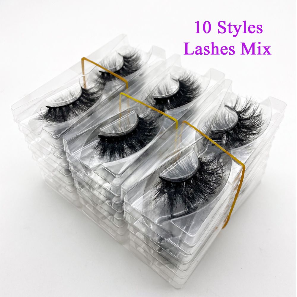 Wholesale 20/30/40/50Pairs Eyelashes 3D Mink Lashes Handmade Fluffy Dramatic Lashes Cruelty Free False Eyelashes Makeup Lashes-Wholesale 20/30/40/50Pairs Eyelashes 3D Mink Lashes Handmade Fluffy Dramatic Lashes Cruelty Free False Eyelashes Makeup Lashes