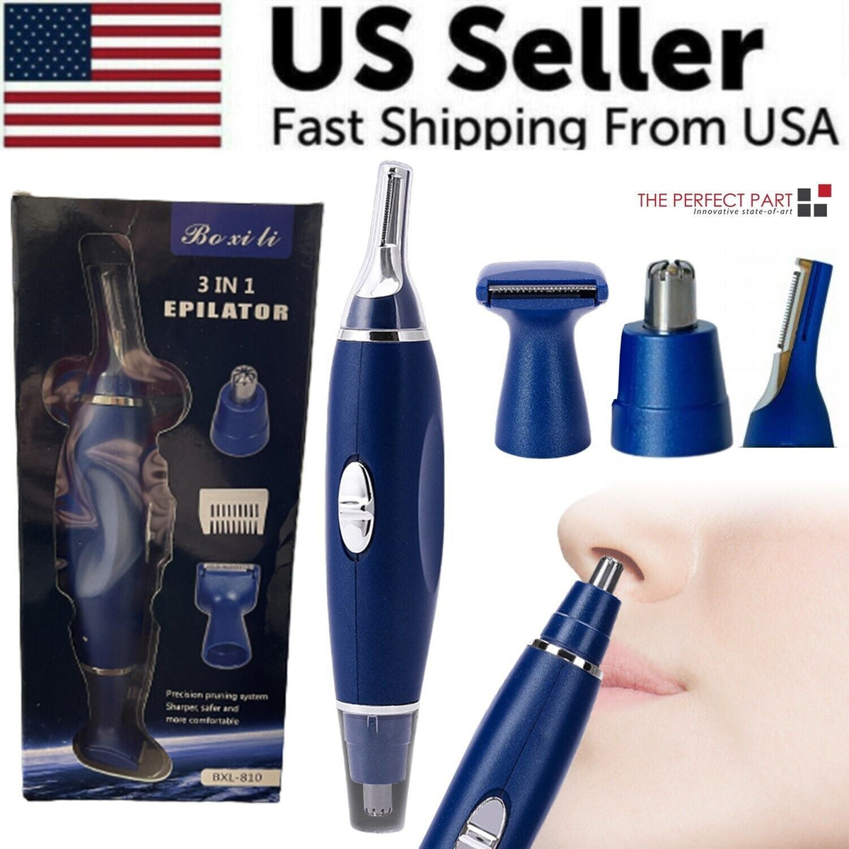 Electric Ear Beard Nose Hair Trimmer Eyebrow Mustache Remover Shaver Clipper New-Electric Ear Beard Nose Hair Trimmer Eyebrow Mustache Remover Shaver Clipper New