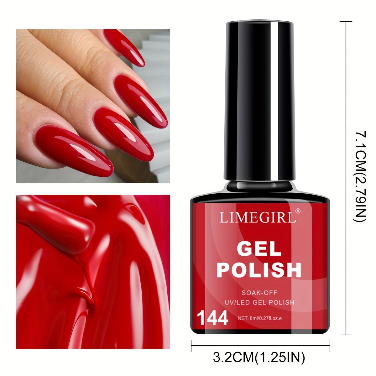 LIMEGIRL Gel Nail Polish Set 6 Color Set with UV Nail Light and Nail Tools, Soaking Nail Set, for Beginners DIY Nail Set-LIMEGIRL Gel Nail Polish Set 6 Color Set with UV Nail Light and Nail Tools, Soaking Nail Set, for Beginners DIY Nail Set