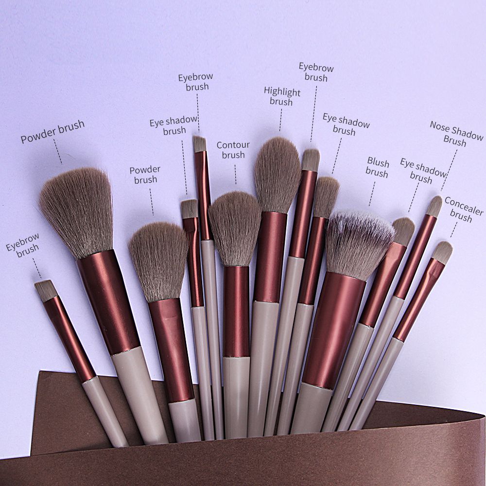 13 PCS/Lot Makeup Brushes Set Eye Shadow Foundation Women Cosmetic Powder Blush Blending Beauty Make Up Tool-13 PCS/Lot Makeup Brushes Set Eye Shadow Foundation Women Cosmetic Powder Blush Blending Beauty Make Up Tool