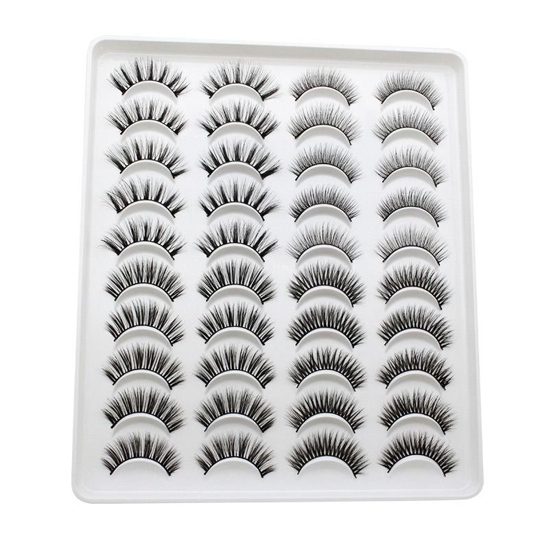 20 Pairs Mink Lashes Natural False Eyelashes Dramatic Volume Fake Lashes Soft Thick Long Eyelashes Wispy Makeup Extension 2022-20 Pairs Mink Lashes Natural False Eyelashes Dramatic Volume Fake Lashes Soft Thick Long Eyelashes Wispy Makeup Extension 2022
