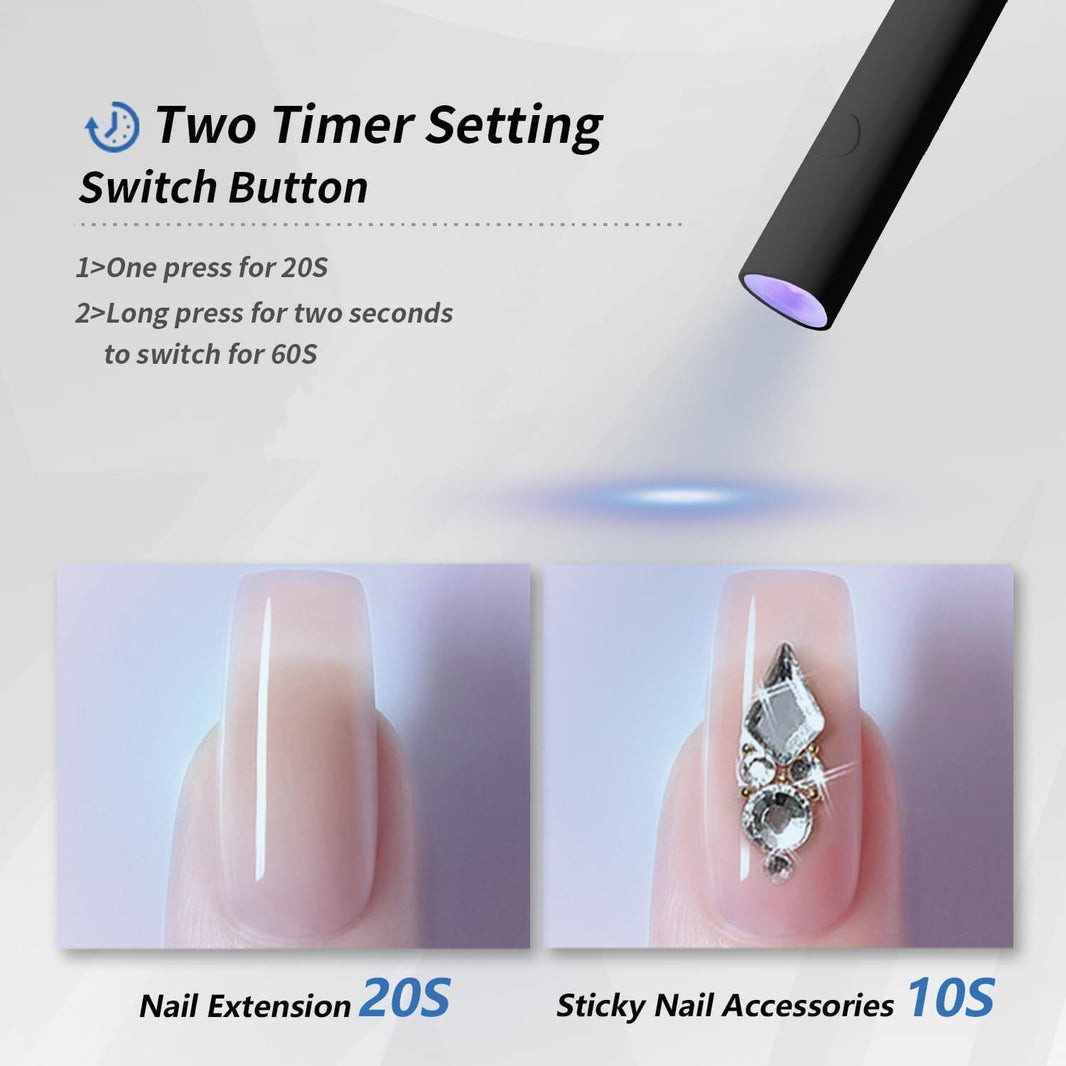 UV Light for Gel Nails, Mini U V LED Nail Lamp Handheld with Stand, Portable Nail Dryer Rechargeable USB Cordless for Fast Drying, Black-UV Light for Gel Nails, Mini U V LED Nail Lamp Handheld with Stand, Portable Nail Dryer Rechargeable USB Cordless for Fast Drying, Black