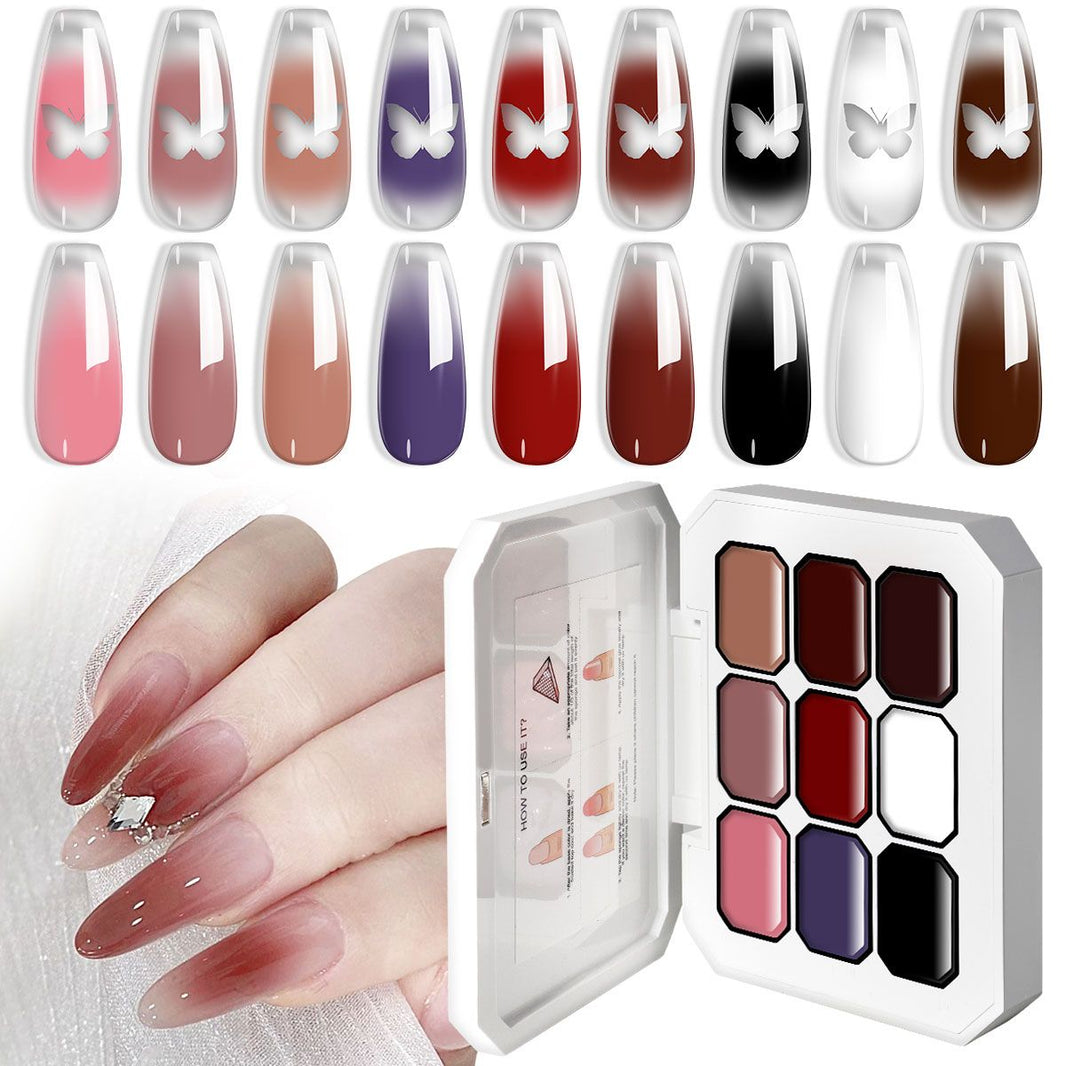 Limegirl Gradient Painting Gel, 9 Bright Colors Ombre GelNail Polish for Pigment Pat Nails Nails French ManicureSoak Off UV Set-Limegirl Gradient Painting Gel, 9 Bright Colors Ombre GelNail Polish for Pigment Pat Nails Nails French ManicureSoak Off UV Set