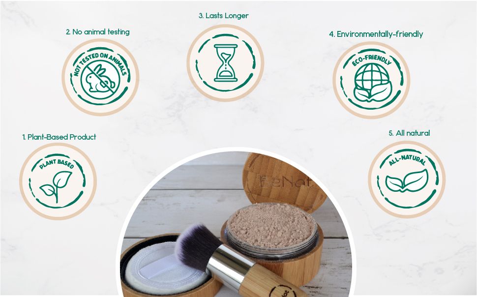 All-Natural Translucent Loose Face Powder - Oil-Absorbing Mattifying Setting Makeup with Reusable Bamboo Case & Eco-Friendly Refill - Sheer Warm Tint Finishing Powder for All Skin Types-All-Natural Translucent Loose Face Powder - Oil-Absorbing Mattifying Setting Makeup with Reusable Bamboo Case & Eco-Friendly Refill - Sheer Warm Tint Finishing Powder for All Skin Types