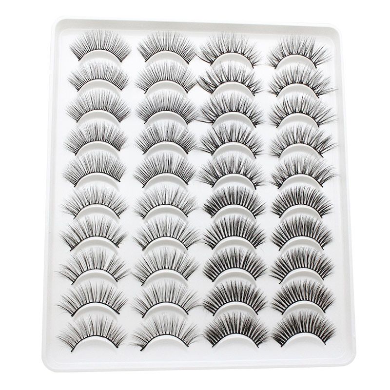 20 Pairs Mink Lashes Natural False Eyelashes Dramatic Volume Fake Lashes Soft Thick Long Eyelashes Wispy Makeup Extension 2022-20 Pairs Mink Lashes Natural False Eyelashes Dramatic Volume Fake Lashes Soft Thick Long Eyelashes Wispy Makeup Extension 2022