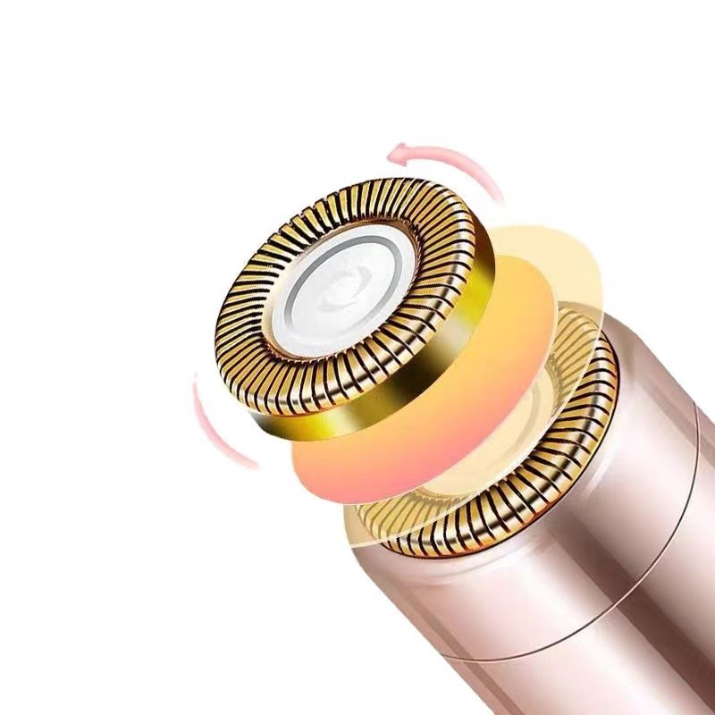 Facial Hair Remover for Women - Painless Portable Lipstick Shaver with LED Light & Stainless Steel Blades, Rechargeable USB Epilator for Lip, Chin, Cheek & Peach Fuzz-Facial Hair Remover for Women - Painless Portable Lipstick Shaver with LED Light & Stainless Steel Blades, Rechargeable USB Epilator for Lip, Chin, Cheek & Peach Fuzz
