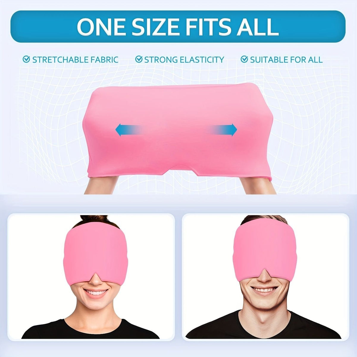 Cooling Head Gel relaxation Cap, Hot & Cold relaxation Hat, Cool Ice Head Wrap Ice Pack Mask, Cold Compress Products, Comfortable & Stretchy Ice Pack With Hot And Cold-Cooling Head Gel relaxation Cap, Hot & Cold relaxation Hat, Cool Ice Head Wrap Ice Pack Mask, Cold Compress Products, Comfortable & Stretchy Ice Pack With Hot And Cold