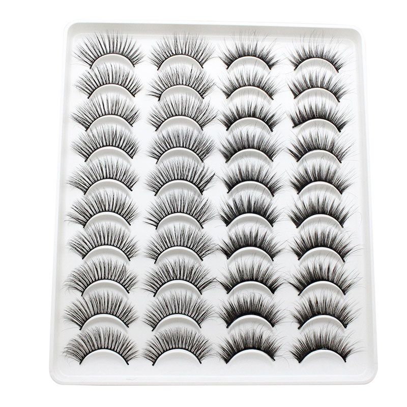 20 Pairs Mink Lashes Natural False Eyelashes Dramatic Volume Fake Lashes Soft Thick Long Eyelashes Wispy Makeup Extension 2022-20 Pairs Mink Lashes Natural False Eyelashes Dramatic Volume Fake Lashes Soft Thick Long Eyelashes Wispy Makeup Extension 2022