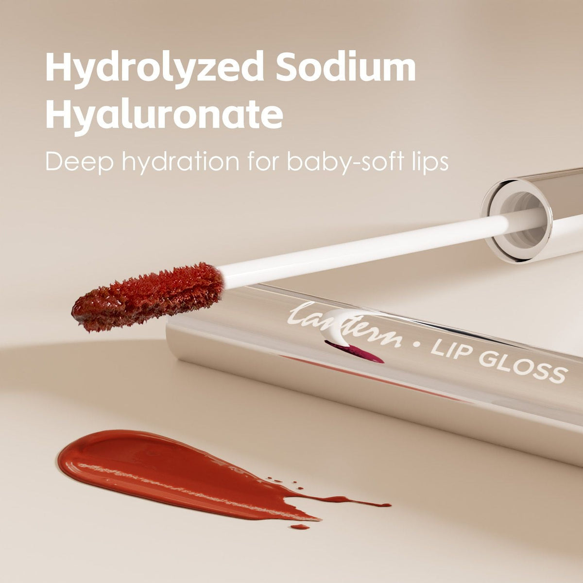 Long-Lasting Hydrating Lip Gloss, Moisturizing Non-Sticky Lip Tint with Hyaluronic Acid for Plumping Finish-Long-Lasting Hydrating Lip Gloss, Moisturizing Non-Sticky Lip Tint with Hyaluronic Acid for Plumping Finish