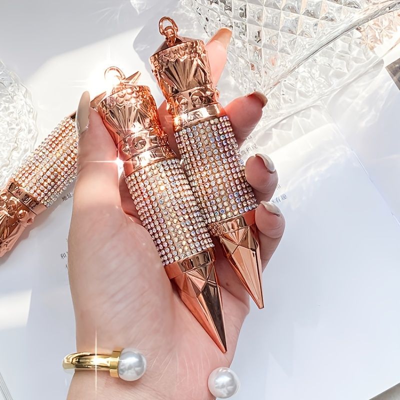 Scepter Mascara: Waterproof, Smudge-Proof, and Natural Thick Curling with a Rhinestone Decorative Shell - Elongate Your Eyelashes Instantly!-Scepter Mascara: Waterproof, Smudge-Proof, and Natural Thick Curling with a Rhinestone Decorative Shell - Elongate Your Eyelashes Instantly!