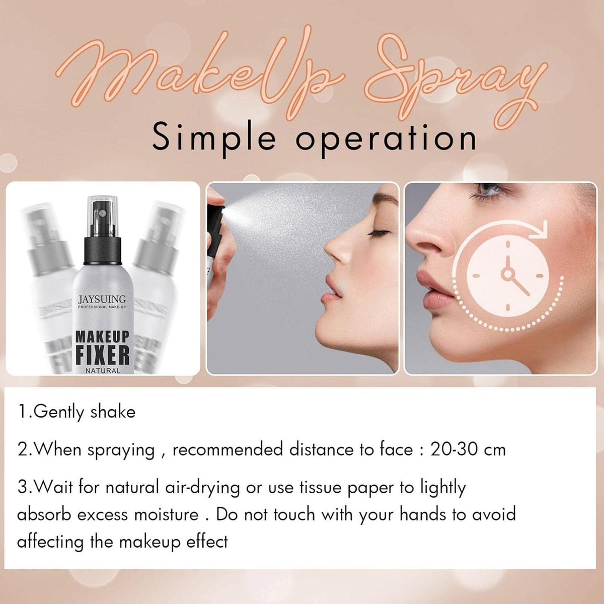 Makeup Setting Spray | Matte Finishing Spray for Makeup | Hydrating Facial Mist, Make-Up Sealer Spray, Long-Lasting and Waterproof-Makeup Setting Spray | Matte Finishing Spray for Makeup | Hydrating Facial Mist, Make-Up Sealer Spray, Long-Lasting and Waterproof