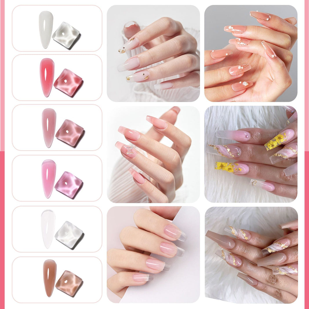 Poly Gel Nail Kit, Poly Nail Gel Kit with UV Lamp for Beginners with Everything, Gel Extension Nail Kit with Slip Solution-Poly Gel Nail Kit, Poly Nail Gel Kit with UV Lamp for Beginners with Everything, Gel Extension Nail Kit with Slip Solution