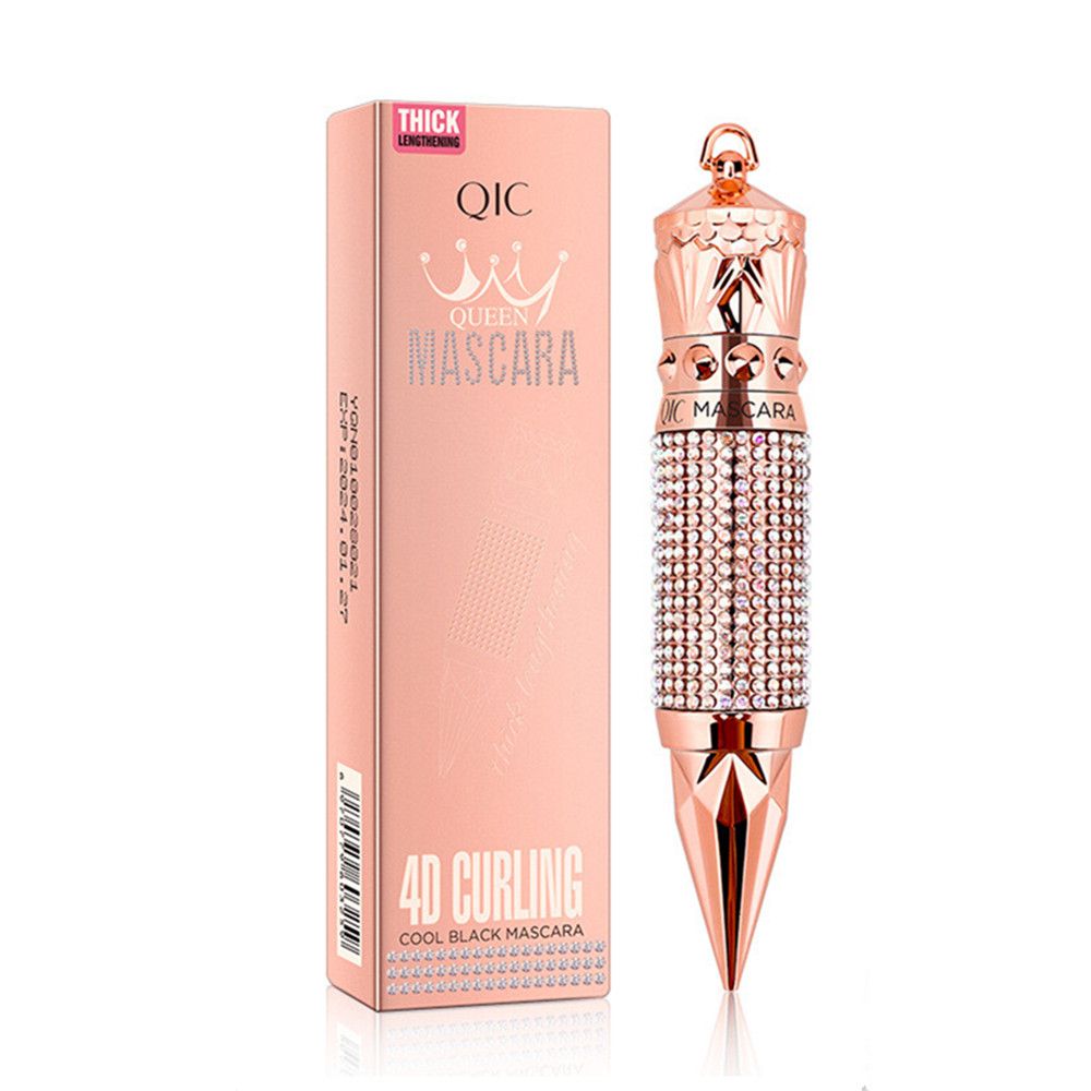 Scepter Mascara: Waterproof, Smudge-Proof, and Natural Thick Curling with a Rhinestone Decorative Shell - Elongate Your Eyelashes Instantly!-Scepter Mascara: Waterproof, Smudge-Proof, and Natural Thick Curling with a Rhinestone Decorative Shell - Elongate Your Eyelashes Instantly!