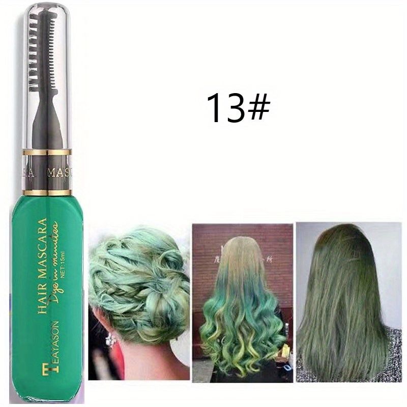 13 colors Disposable Hair Dye Comb - Washable Hair Tint for Party, Birthday, and Cosplay - Easy to Use and Safe-13 colors Disposable Hair Dye Comb - Washable Hair Tint for Party, Birthday, and Cosplay - Easy to Use and Safe