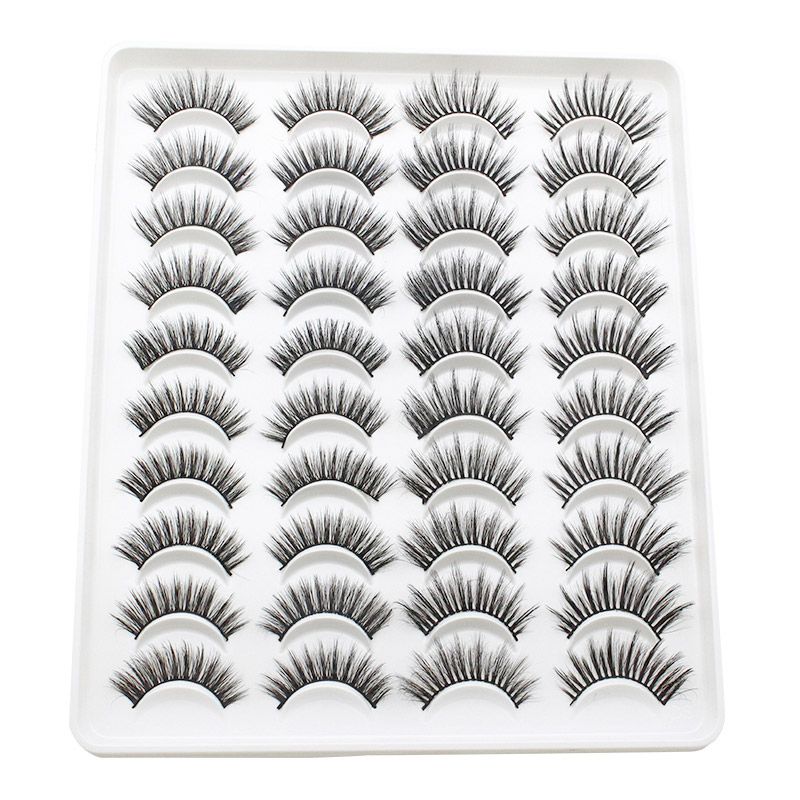 20 Pairs Mink Lashes Natural False Eyelashes Dramatic Volume Fake Lashes Soft Thick Long Eyelashes Wispy Makeup Extension 2022-20 Pairs Mink Lashes Natural False Eyelashes Dramatic Volume Fake Lashes Soft Thick Long Eyelashes Wispy Makeup Extension 2022
