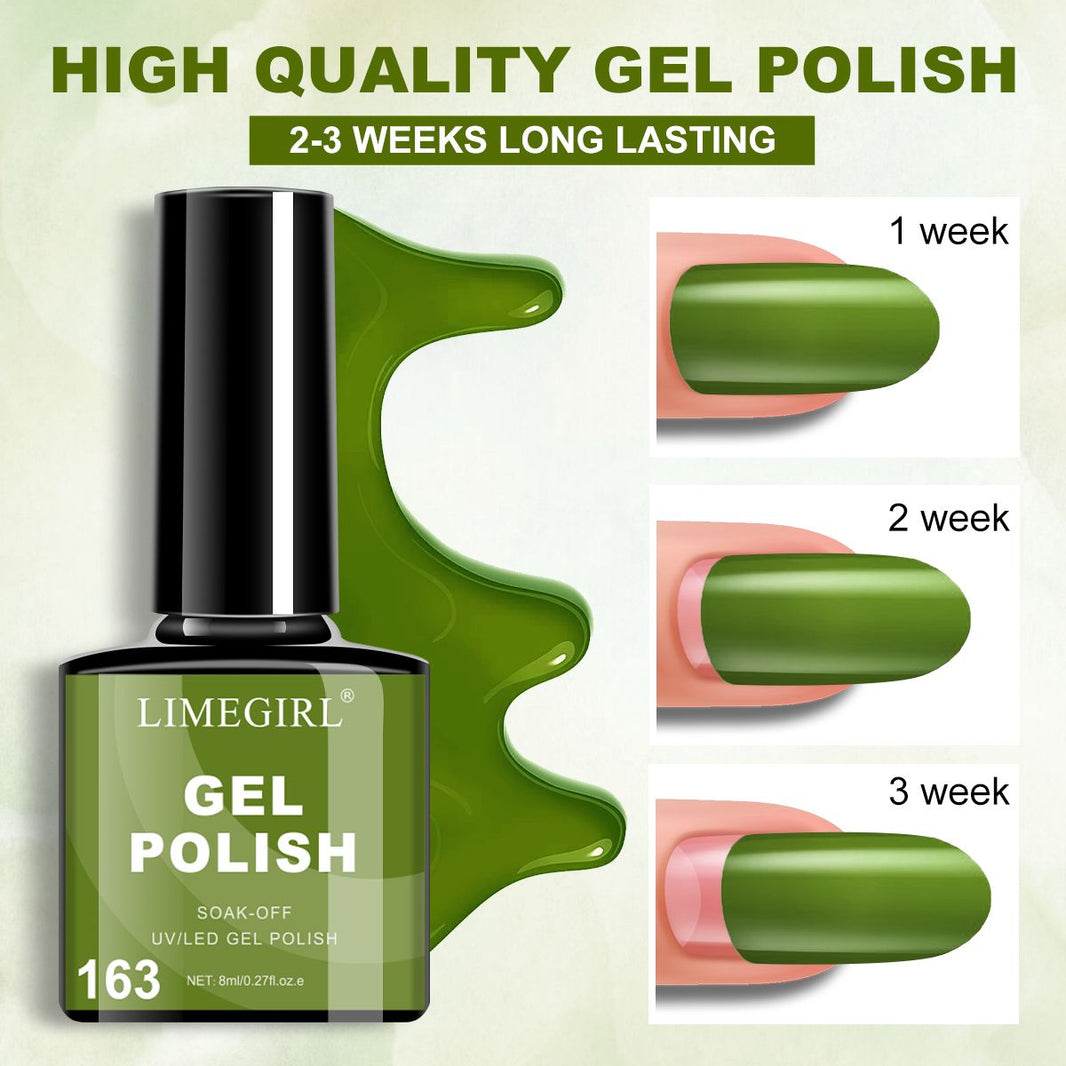LIMEGIRL 6pcs Gel Polish Set 6 Vibrant Colors UV Gel NailPolish Red Blue Green Hema TMPTA TPO 3-free AllSeasons NailGel for Christmas Gift Women Girls-LIMEGIRL 6pcs Gel Polish Set 6 Vibrant Colors UV Gel NailPolish Red Blue Green Hema TMPTA TPO 3-free AllSeasons NailGel for Christmas Gift Women Girls