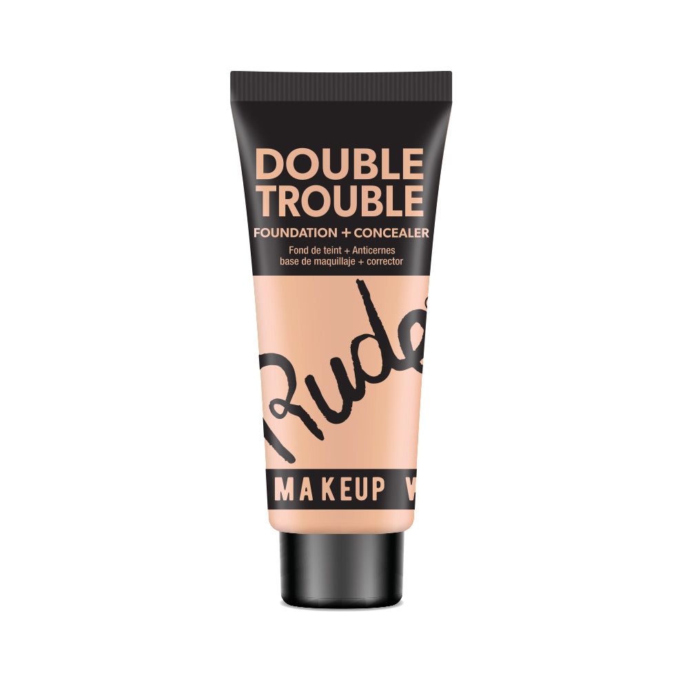 RUDE Double Trouble Foundation + Concealer-RUDE Double Trouble Foundation + Concealer