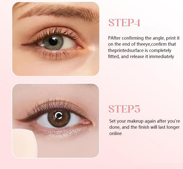 Winged Eyeliner Stamp Pen Dual Head Rotating Design, Quick-Dry, Long-Lasting, Smudge-Proof for Easy Cat Eye (1#/Black)-Winged Eyeliner Stamp Pen Dual Head Rotating Design, Quick-Dry, Long-Lasting, Smudge-Proof for Easy Cat Eye (1#/Black)