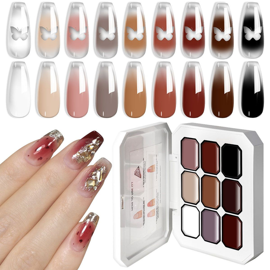 Limegirl Gradient Painting Gel, 9 Bright Colors Ombre GelNail Polish for Pigment Pat Nails Nails French ManicureSoak Off UV Set-Limegirl Gradient Painting Gel, 9 Bright Colors Ombre GelNail Polish for Pigment Pat Nails Nails French ManicureSoak Off UV Set