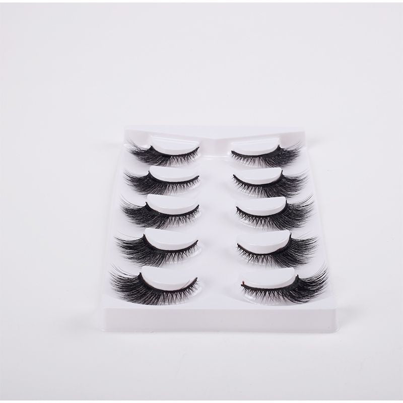 New 5Pairs High Quality Faux Eyelashes Handmade 3D Winged Natural Long Lashes Soft Cat Eye Fake Eyelash For Eye Makeup Wholesale-New 5Pairs High Quality Faux Eyelashes Handmade 3D Winged Natural Long Lashes Soft Cat Eye Fake Eyelash For Eye Makeup Wholesale