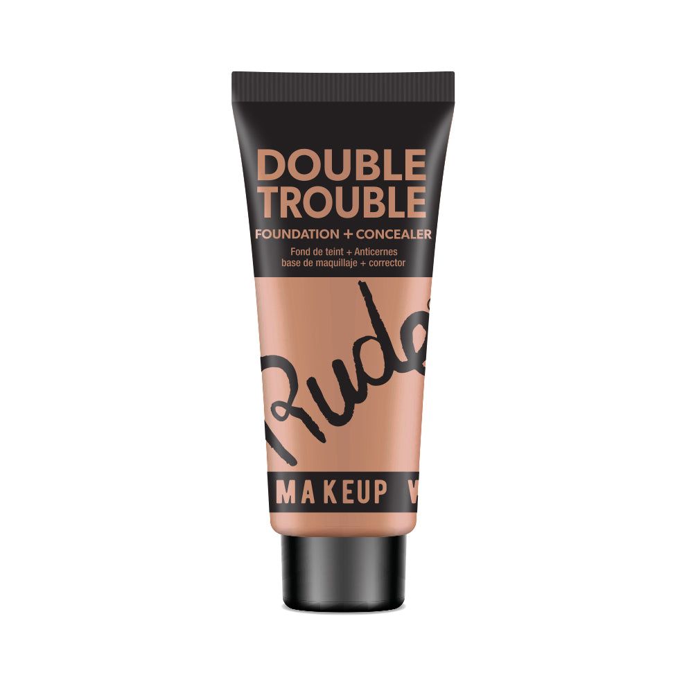 RUDE Double Trouble Foundation + Concealer-RUDE Double Trouble Foundation + Concealer