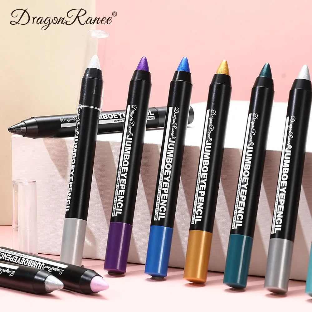 Smoky Dark Green Eyeshadow Pencil Stick Waterproof Pearlescent 12 Colors Metallic Glitter Eye Shadow Highlighter Pen Makeup Tool-Smoky Dark Green Eyeshadow Pencil Stick Waterproof Pearlescent 12 Colors Metallic Glitter Eye Shadow Highlighter Pen Makeup Tool