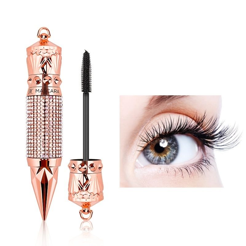 Scepter Mascara: Waterproof, Smudge-Proof, and Natural Thick Curling with a Rhinestone Decorative Shell - Elongate Your Eyelashes Instantly!-Scepter Mascara: Waterproof, Smudge-Proof, and Natural Thick Curling with a Rhinestone Decorative Shell - Elongate Your Eyelashes Instantly!